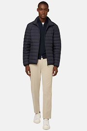 Goose Down Recycled Fabric Bomber Jacket Boggi