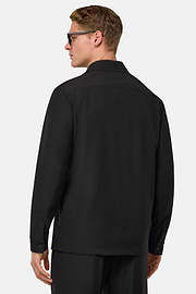 Veste Chemise Link En Laine, Noir, hi-res