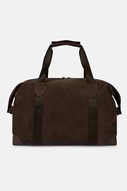 Sac De Voyage En Daim, Marron, hi-res