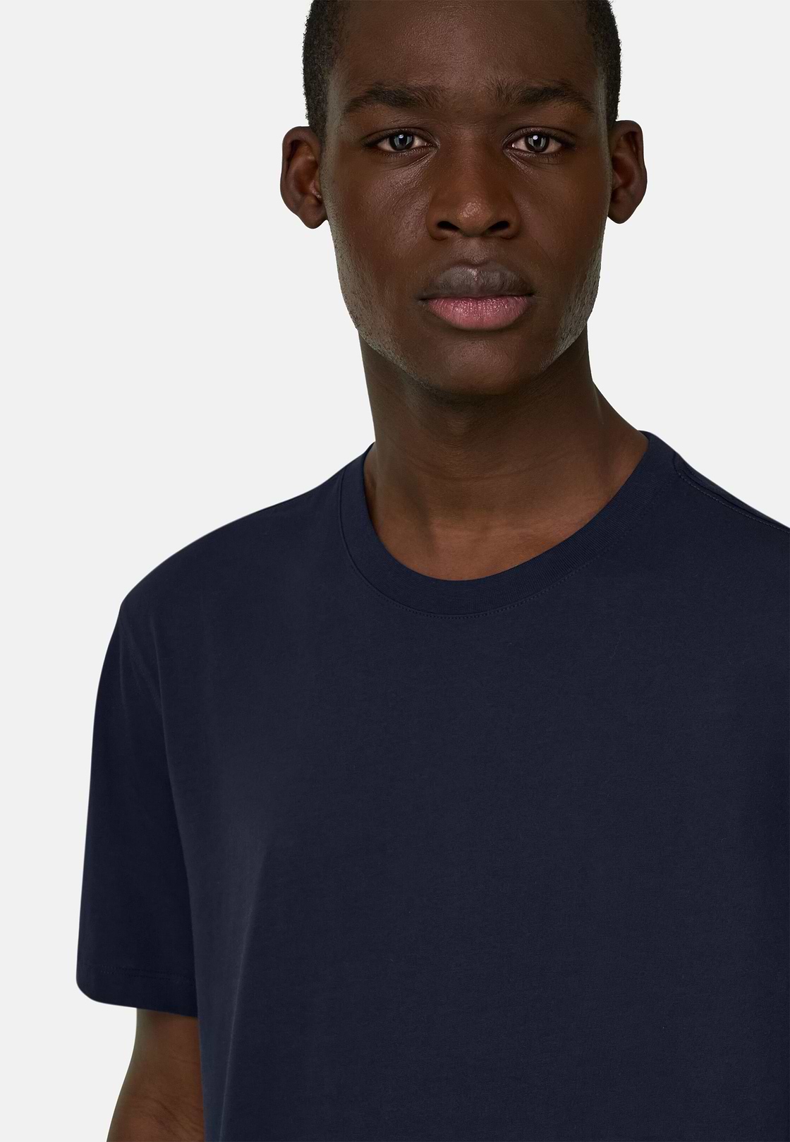 Cotton Tshirt, Navy blue, hi-res, 4