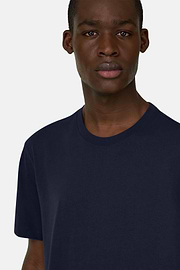 Cotton Tshirt, Navy blue, thumb, 4