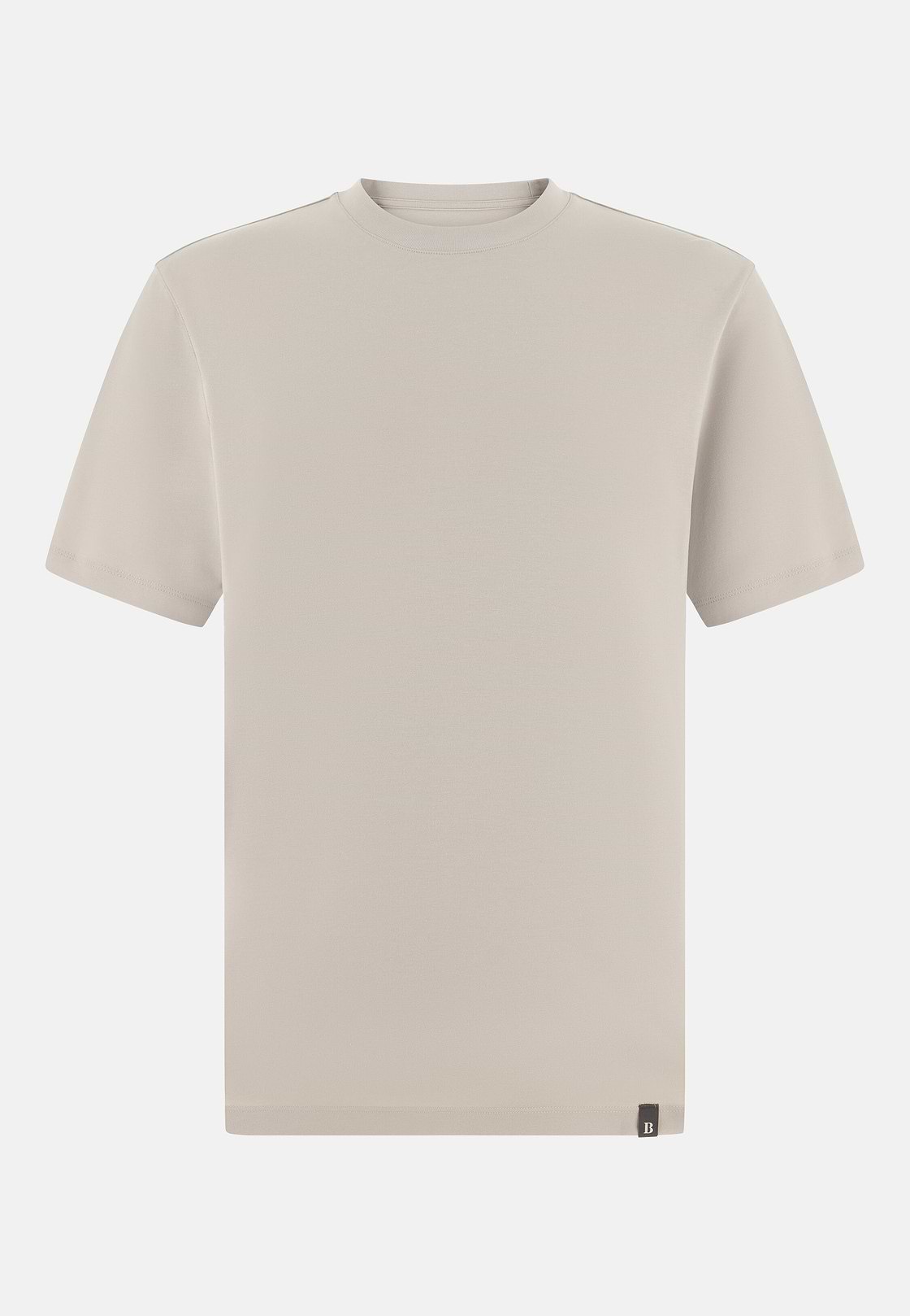 Silk Blend T-Shirt, Sand, hi-res, 5
