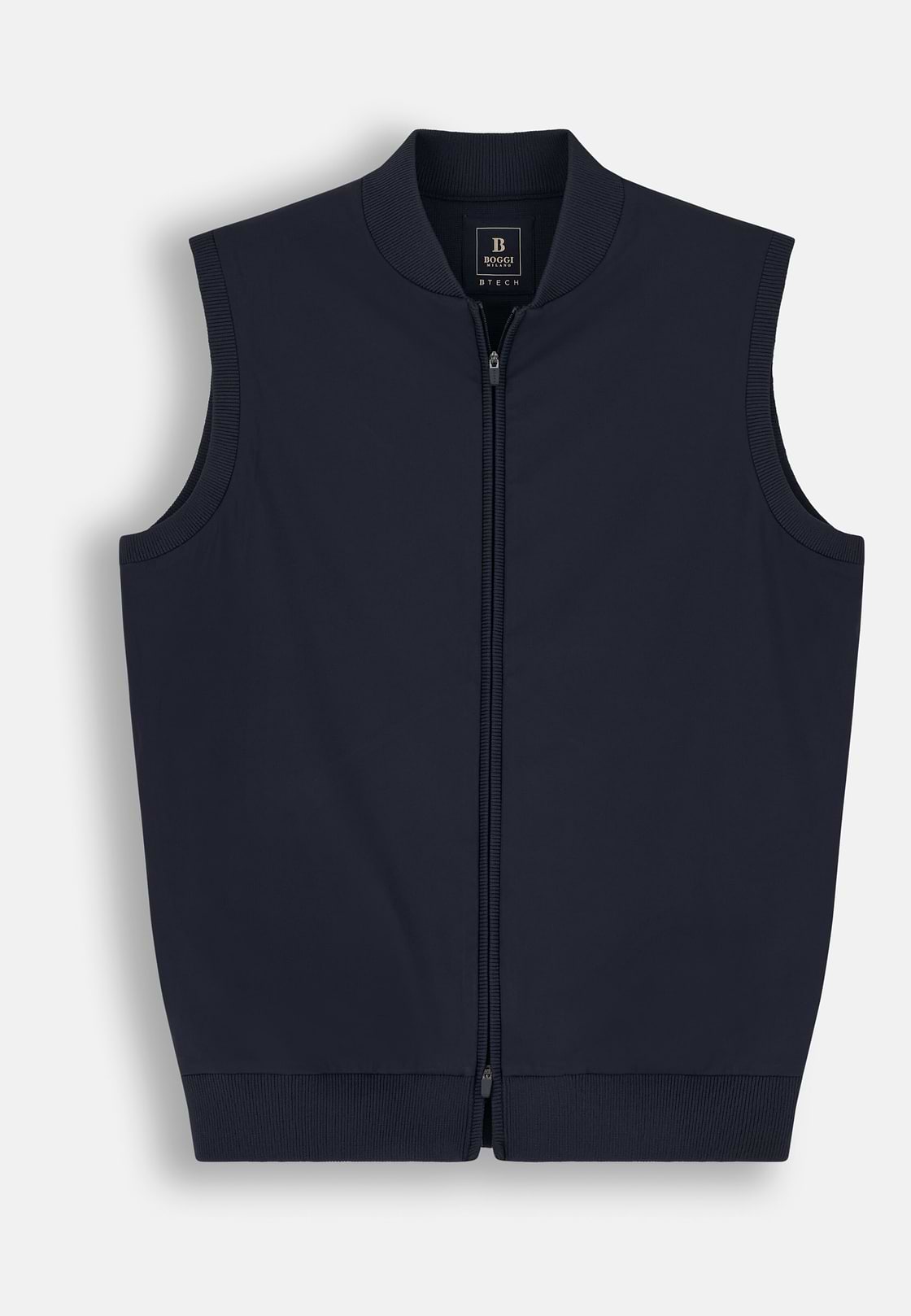 Navy Recycled and Technical Jersey Waistcoat, Navy blue, hi-res, 5