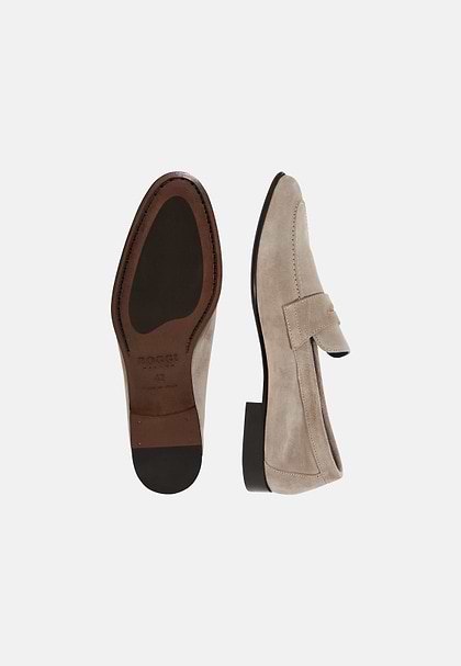 Leather Loafers, Sand, hi-res