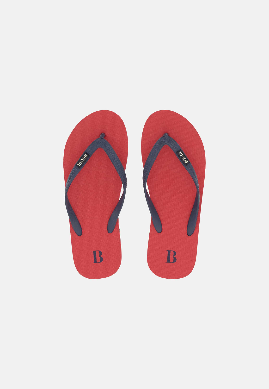 Rubber Flip-Flops, Red, hi-res, 2