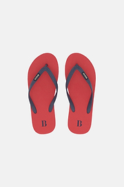 Rubber Flip-Flops, Red, thumb, 2
