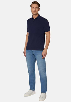 Regular Fit Cotton Pique Polo Shirt