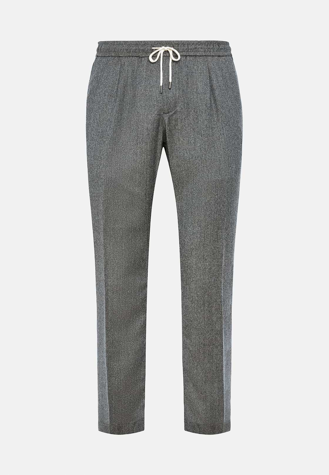 City Trousers in Flannel, Grey, hi-res