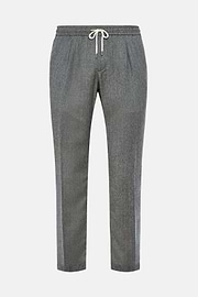 City Trousers in Flannel, Grey, hi-res