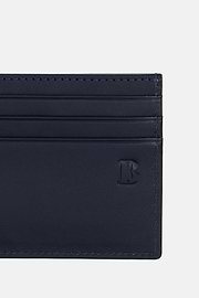 Kreditkarten-Börse Aus Leder, Navy blau, hi-res
