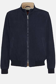 Bemberjacke Aus Echtem Veloursleder, , hi-res