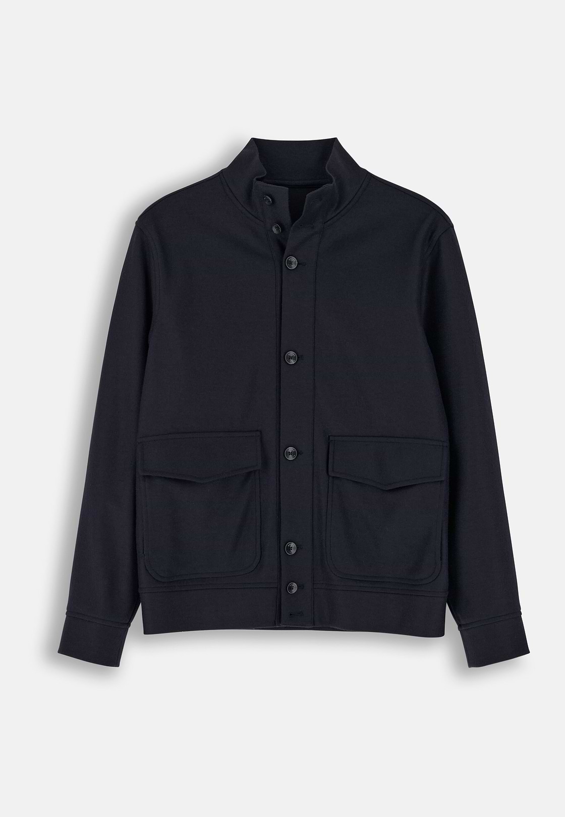 Bomber in Wool, Navy blue, hi-res, 6
