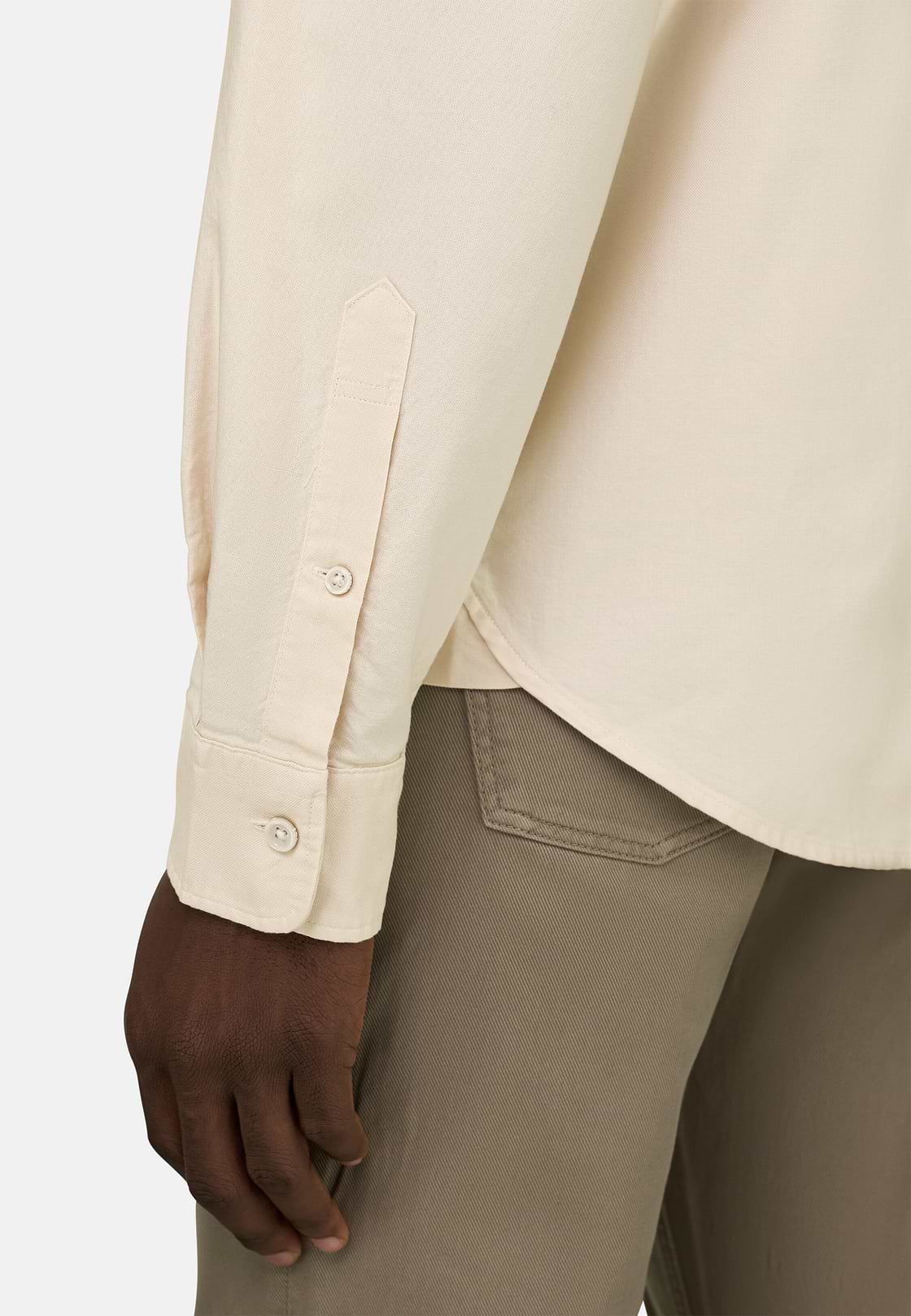 Hemd Aus Oxford-Baumwolle Regular Fit, Sand, hi-res, 4