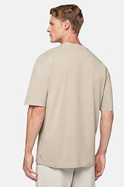 Organic Cotton Blend T-Shirt, Taupe, hi-res