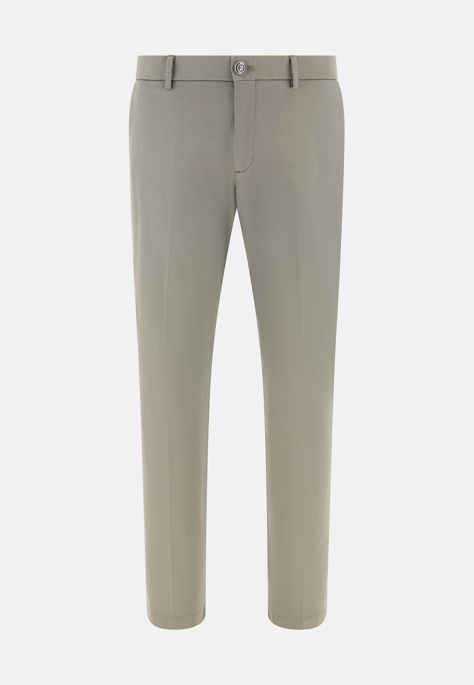 Hose Aus Baumwoll-Tencel-Stretch, Hellgrün, hi-res