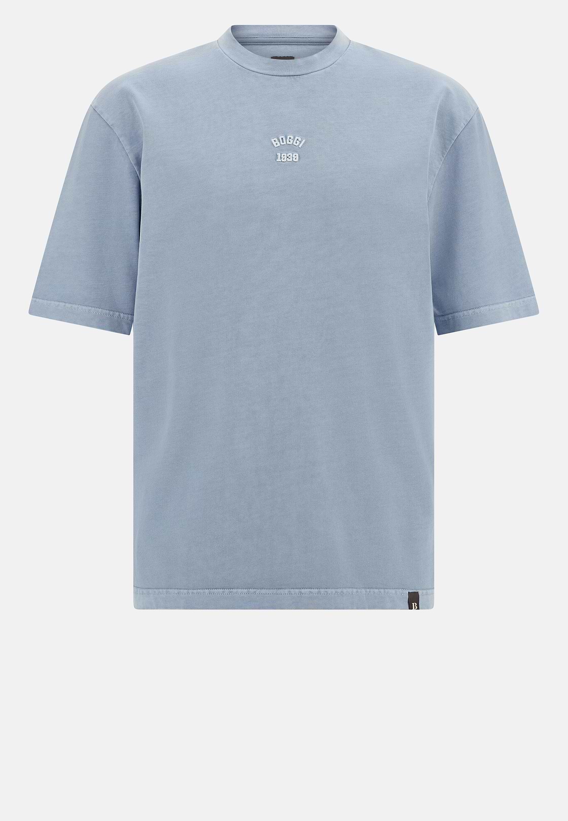 T-Shirt Aus Baumwoll-Jersey, Hellblau, hi-res