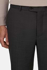 Suit Micro Patterned Wool Blend, Brown, thumb, 4