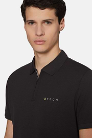 Hochwertiges Piqué-Poloshirt, Schwarz, hi-res