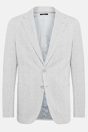 Light Grey Houndstooth B Tech Jacket, Light grey, hi-res