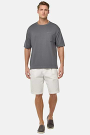 T-Shirt Di Maglia In Cotone Pima, Carbone, hi-res
