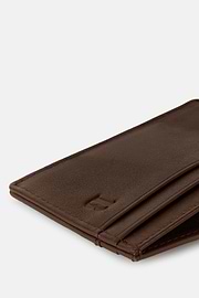 Porte-Cartes En Cuir, Marron, hi-res
