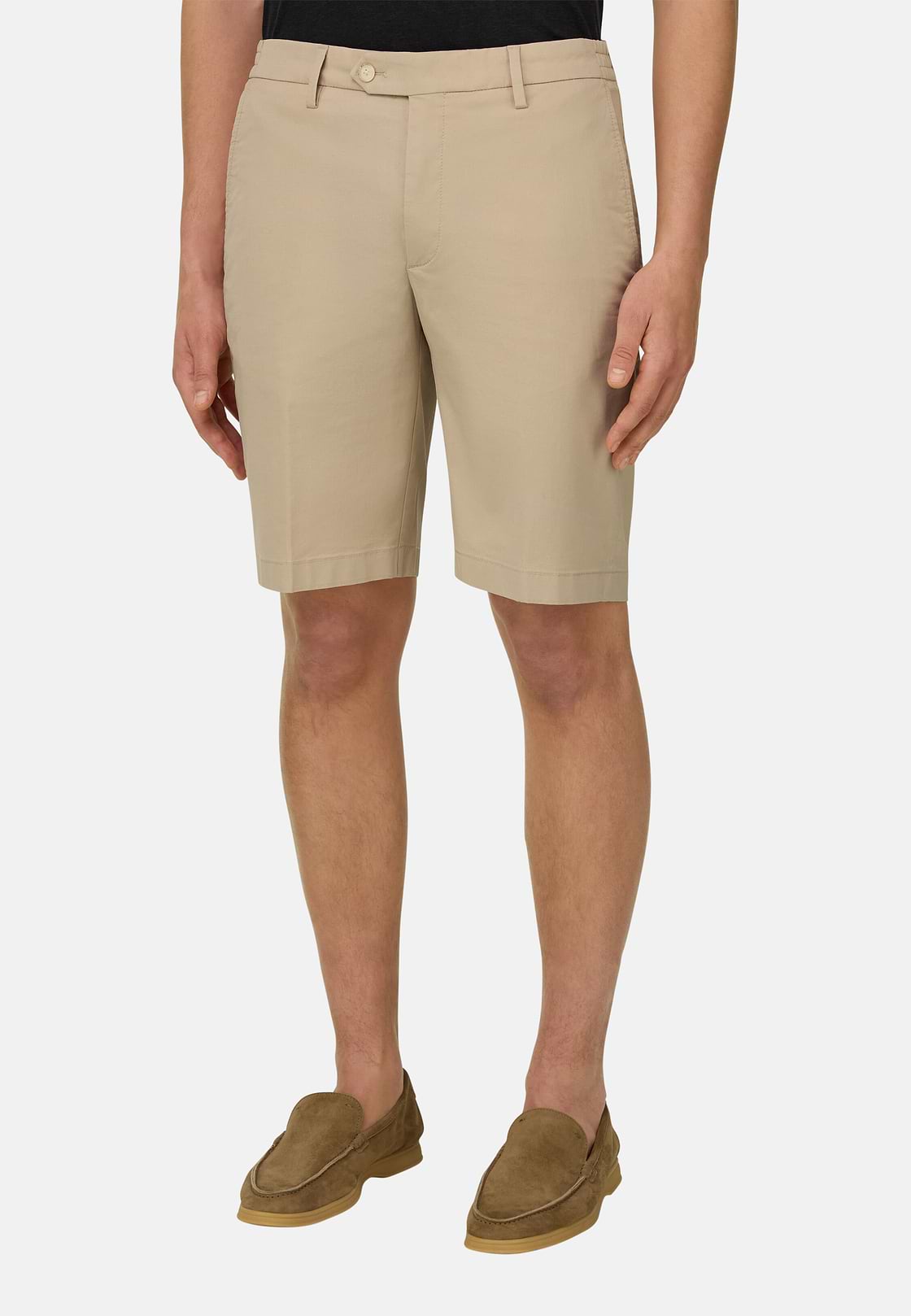 Bermudahose Aus Elastischem Nylon, Sand, hi-res, 1