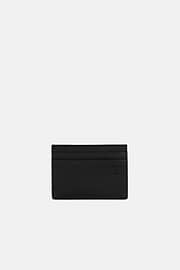 Leather Credit Card Holder, Black, hi-res