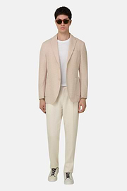 Veste Micro Structure En Polycoton, Sable, thumb, 1