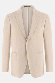 Veste Micro Structure En Polycoton, Sable, thumb, 5