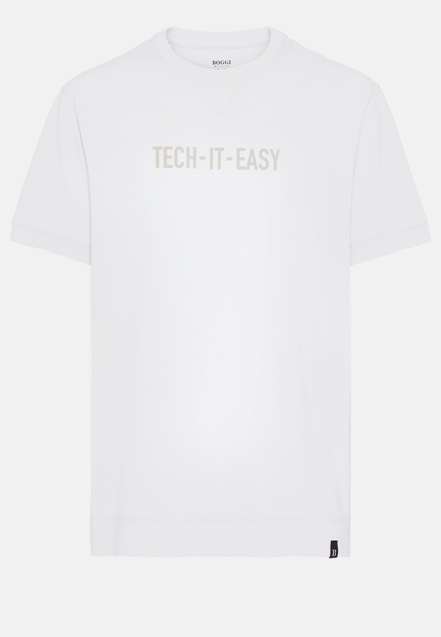 High-Performance Piqué Polo T-Shirt, White, hi-res