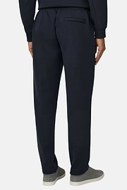 Trousers in Scuba, Navy blue, thumb, 5