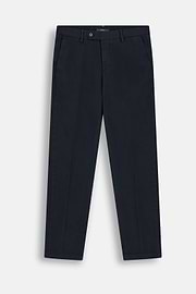 Trousers in Stretch Cotton, Navy blue, thumb, 6
