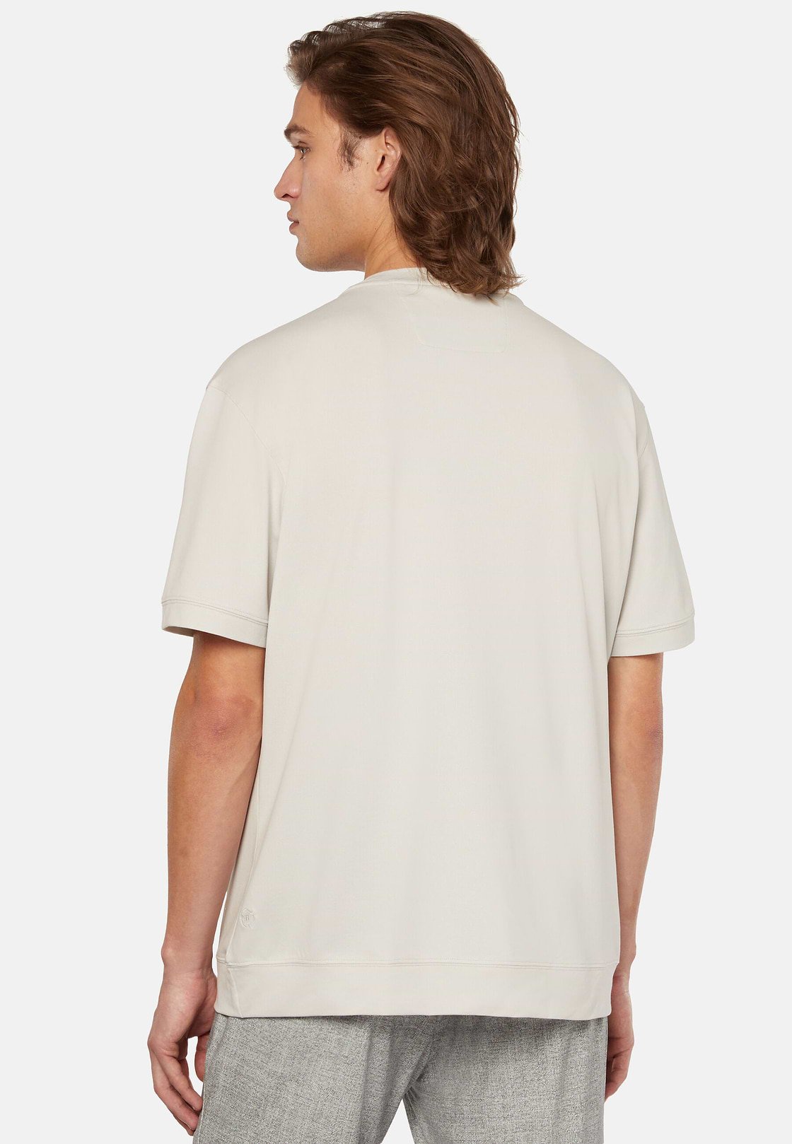 High-Performance Piqué Polo T-Shirt, Sand, hi-res