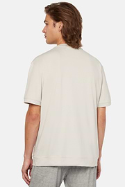 High-Performance Piqué Polo T-Shirt, Sand, hi-res