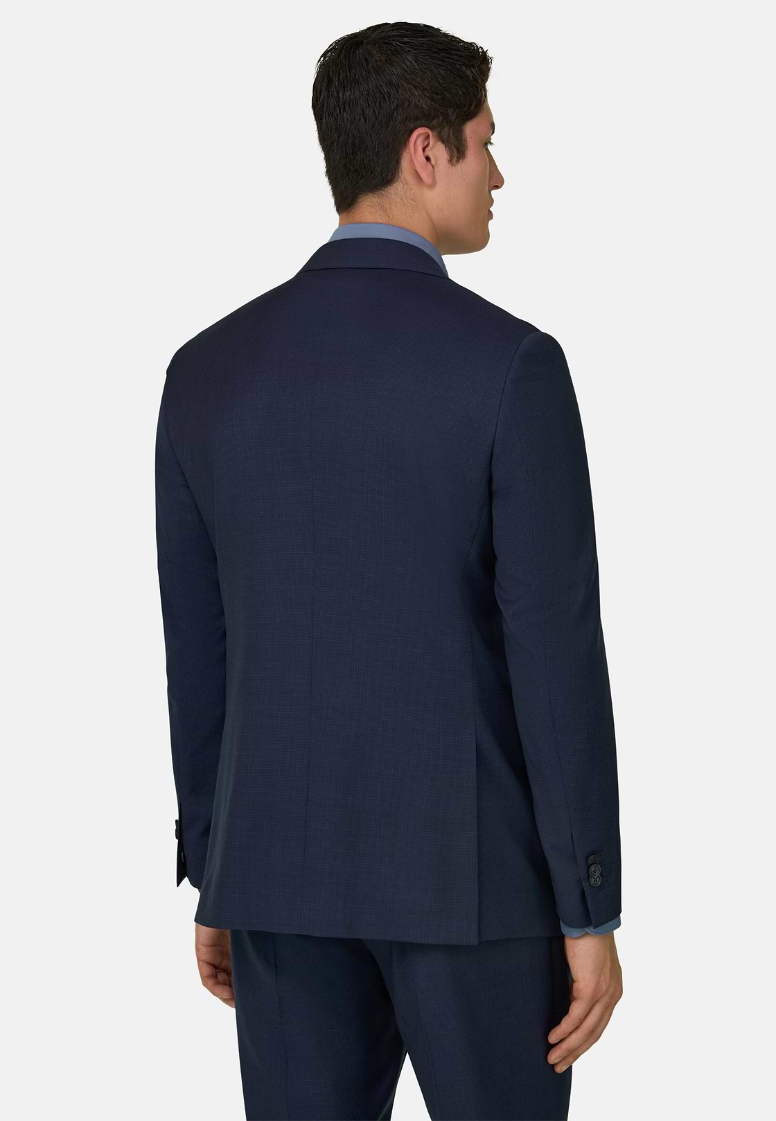 Micro Fancy Wool Suit, Blue, hi-res, 3