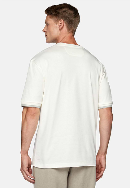 Organic Cotton Blend T-Shirt, White, hi-res