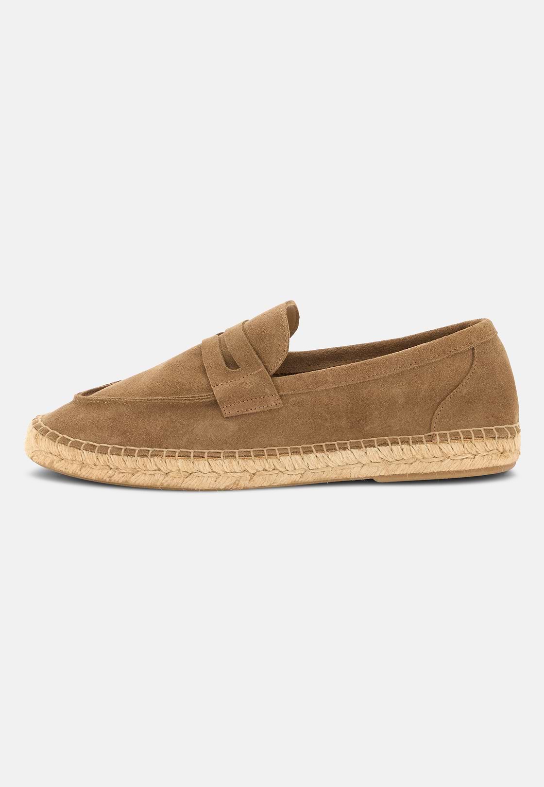 Tellin Suede Leather Espadrilles, Brown, hi-res, 1