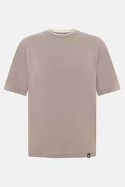 T-Shirt aus Pima-Baumwolle, Taupe, thumb, 5