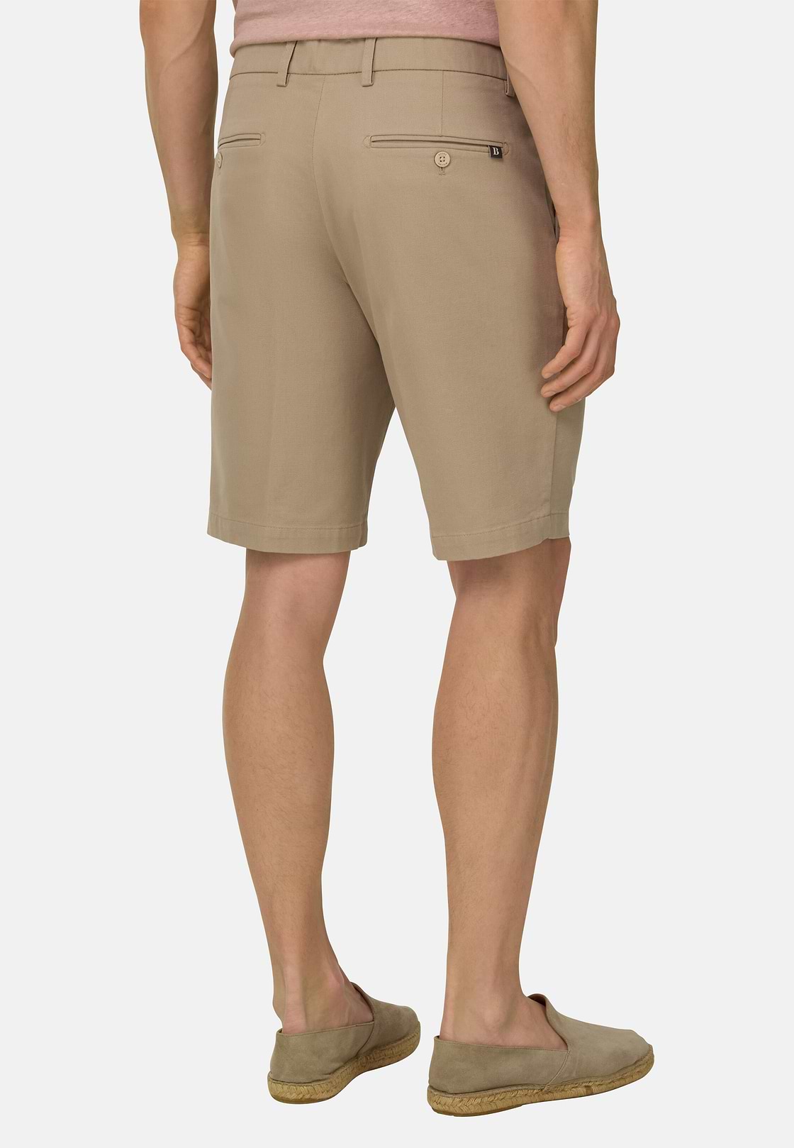 Bermudahose Aus Elastischem Tencel, Schlamm, hi-res, 3