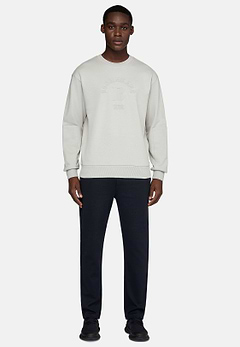 Sweat-Shirt Col Rond En Coton Bio Mélangé