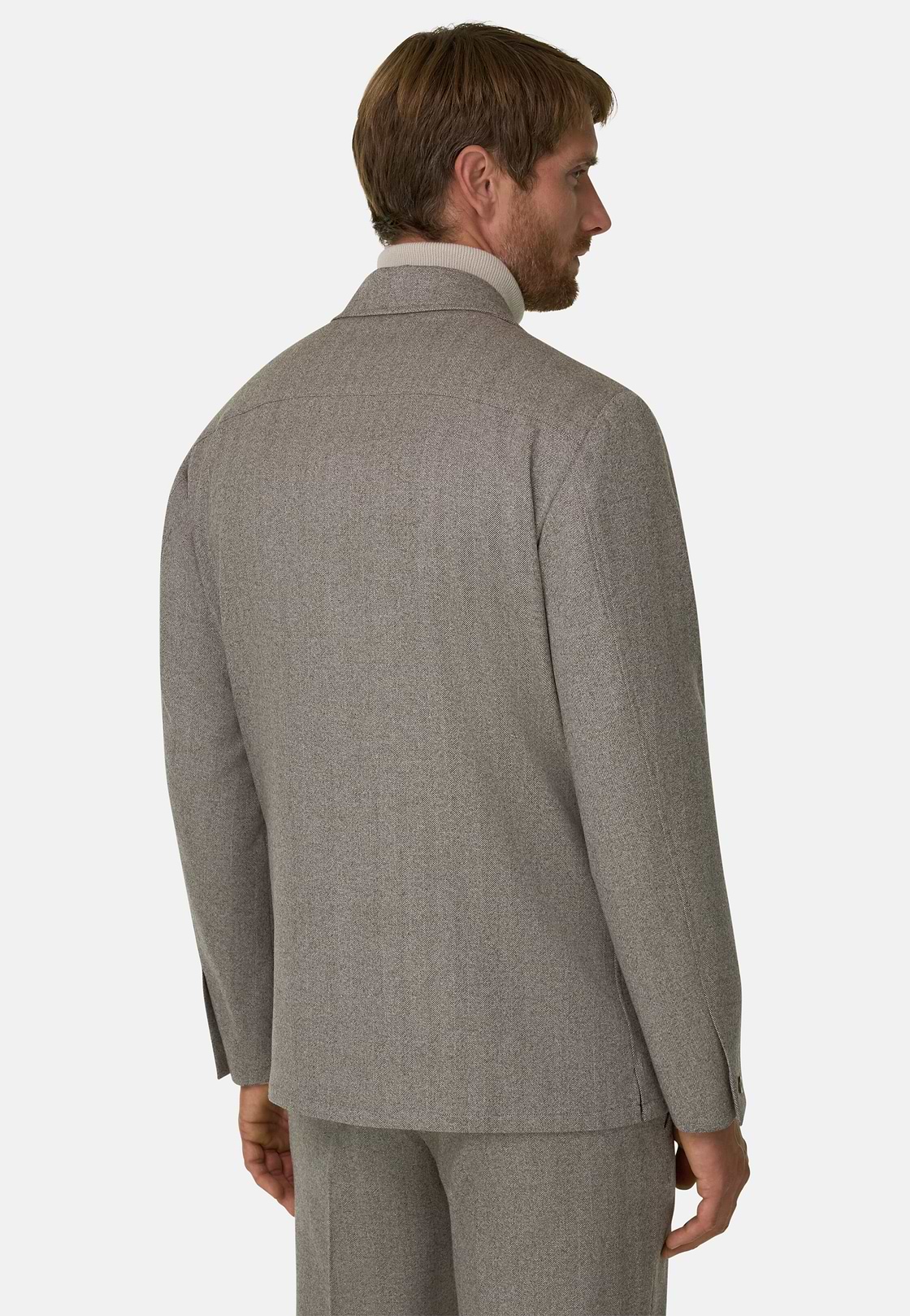 Giacca Camicia Resca in Lana, Taupe, hi-res, 4