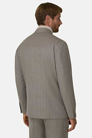 Giacca Camicia Resca in Lana, Taupe, thumb, 4