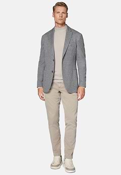 Veste Gris Tourterelle B Jersey En Coton Et Polyester