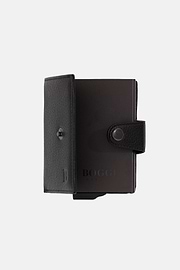 Leather Credit Card Holder, Black, hi-res