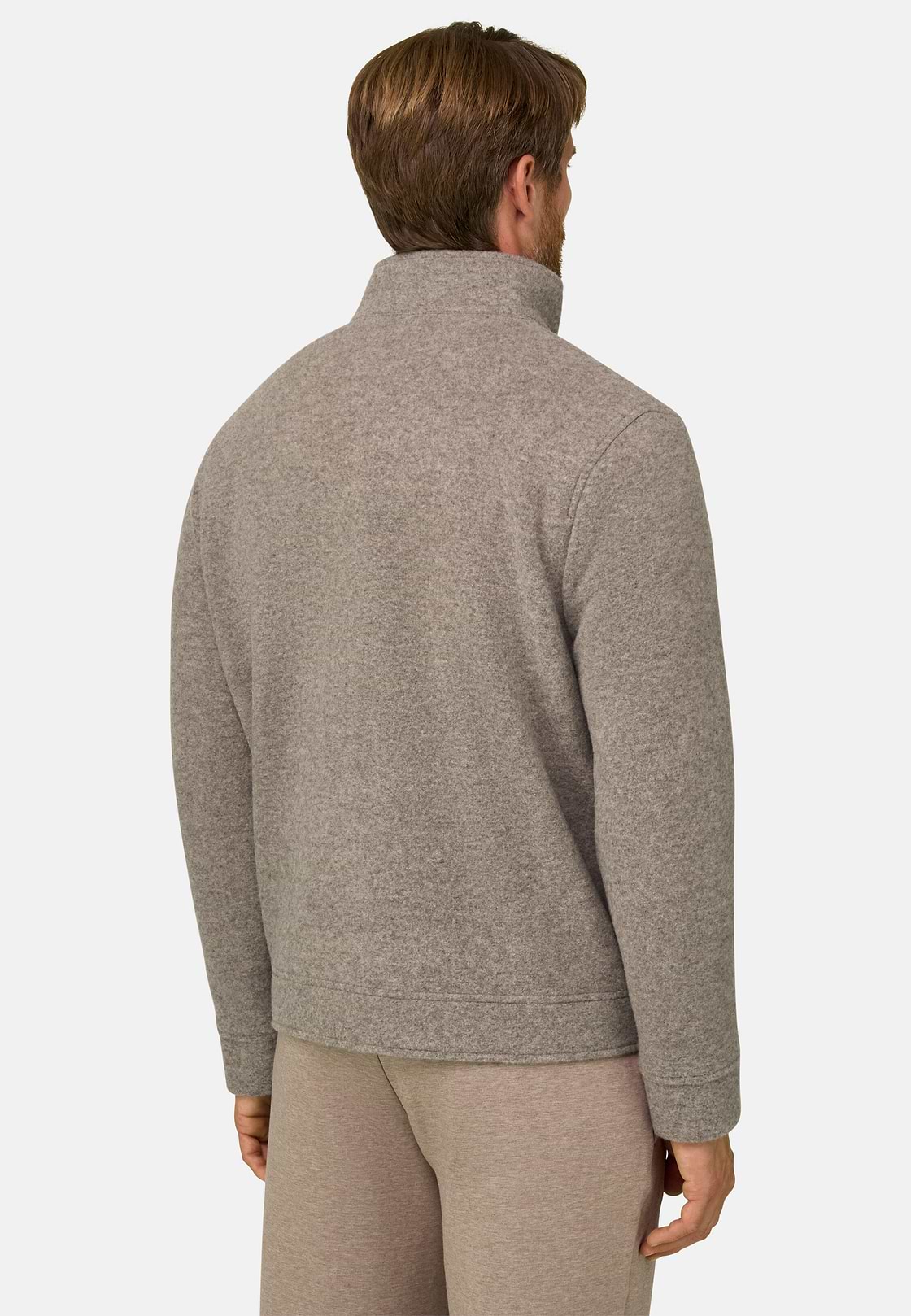 Jacket in Wool Cashmere Blend Mélange, Grey, hi-res, 4