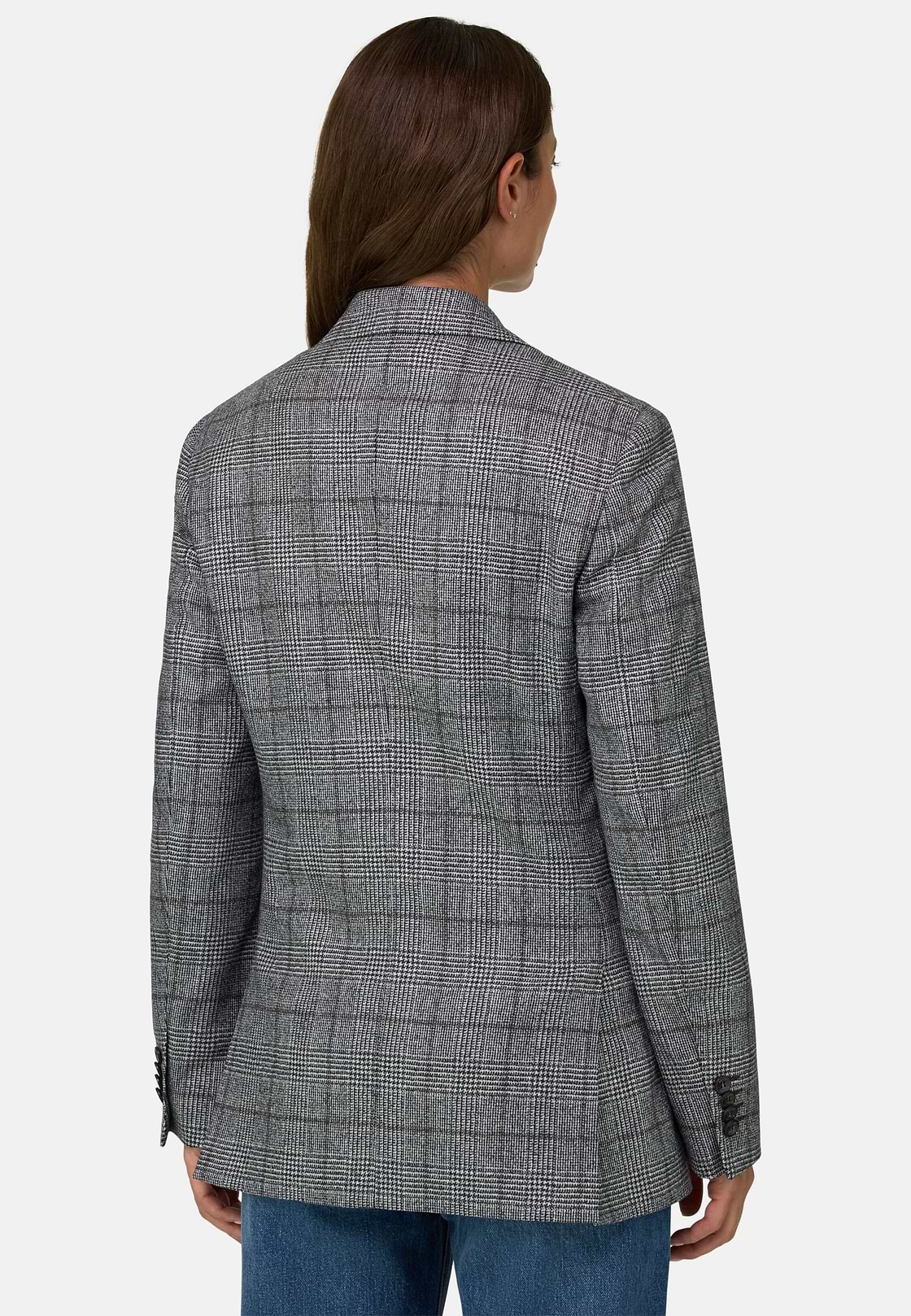 Blazer Double-Breasted in Wool, Black, hi-res, 4