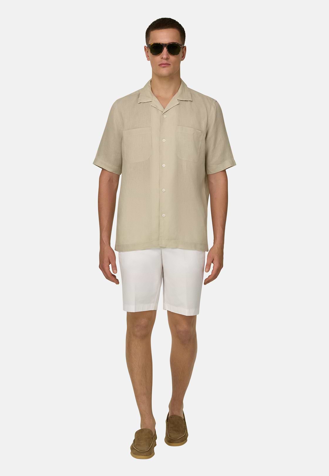 Hemd Aus Leinen Regular Fit, Beige, hi-res, 2