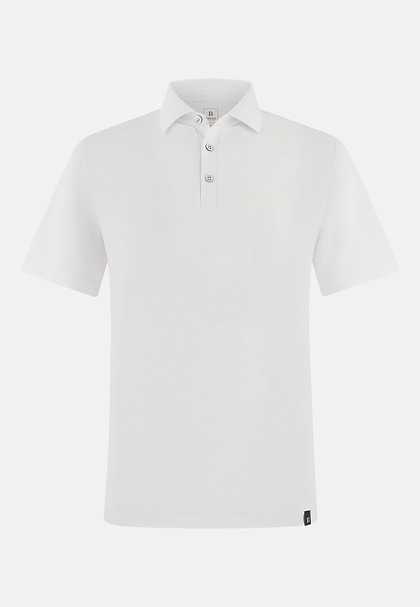 Koszulka polo z wytrzymałego poliestru, White, hi-res