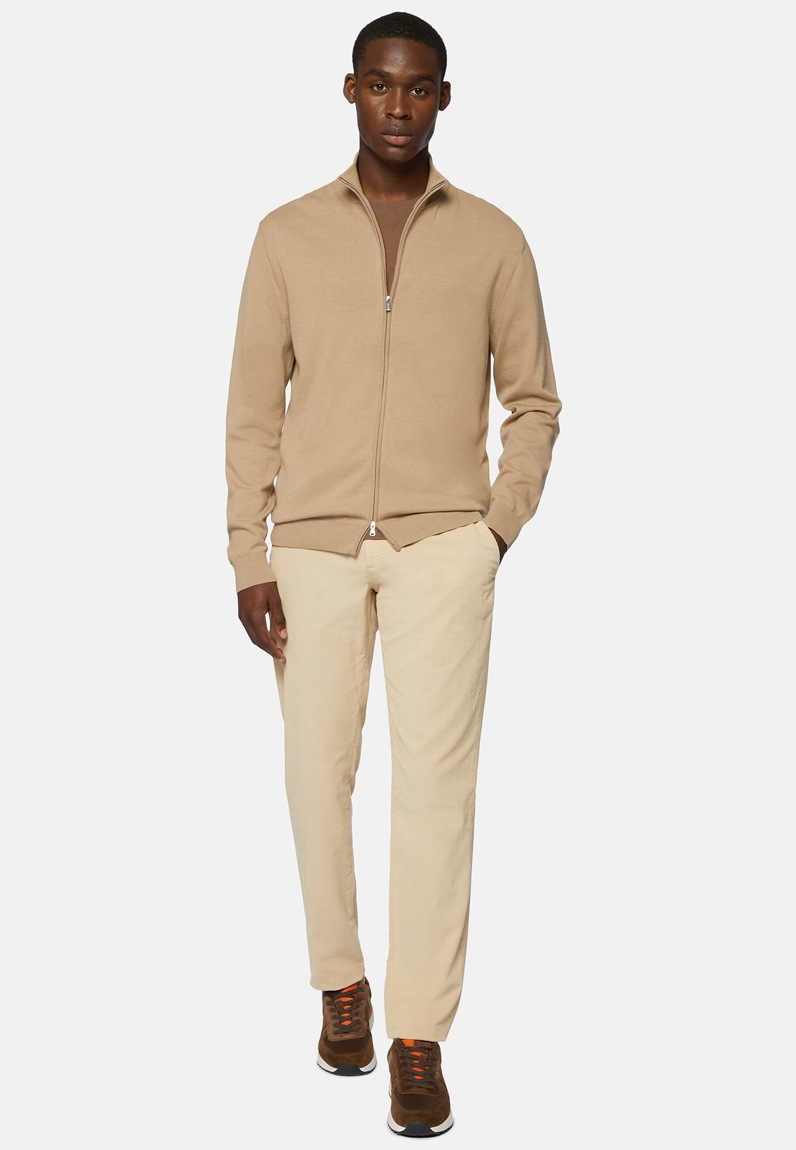 Light Corduroy Pants, Beige, hi-res