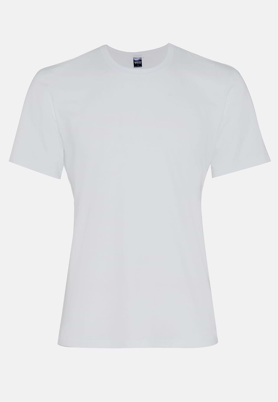 Stretch Cotton Jersey T-shirt, White, hi-res